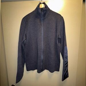 NWT Blue Prada full zip cardigan sweater